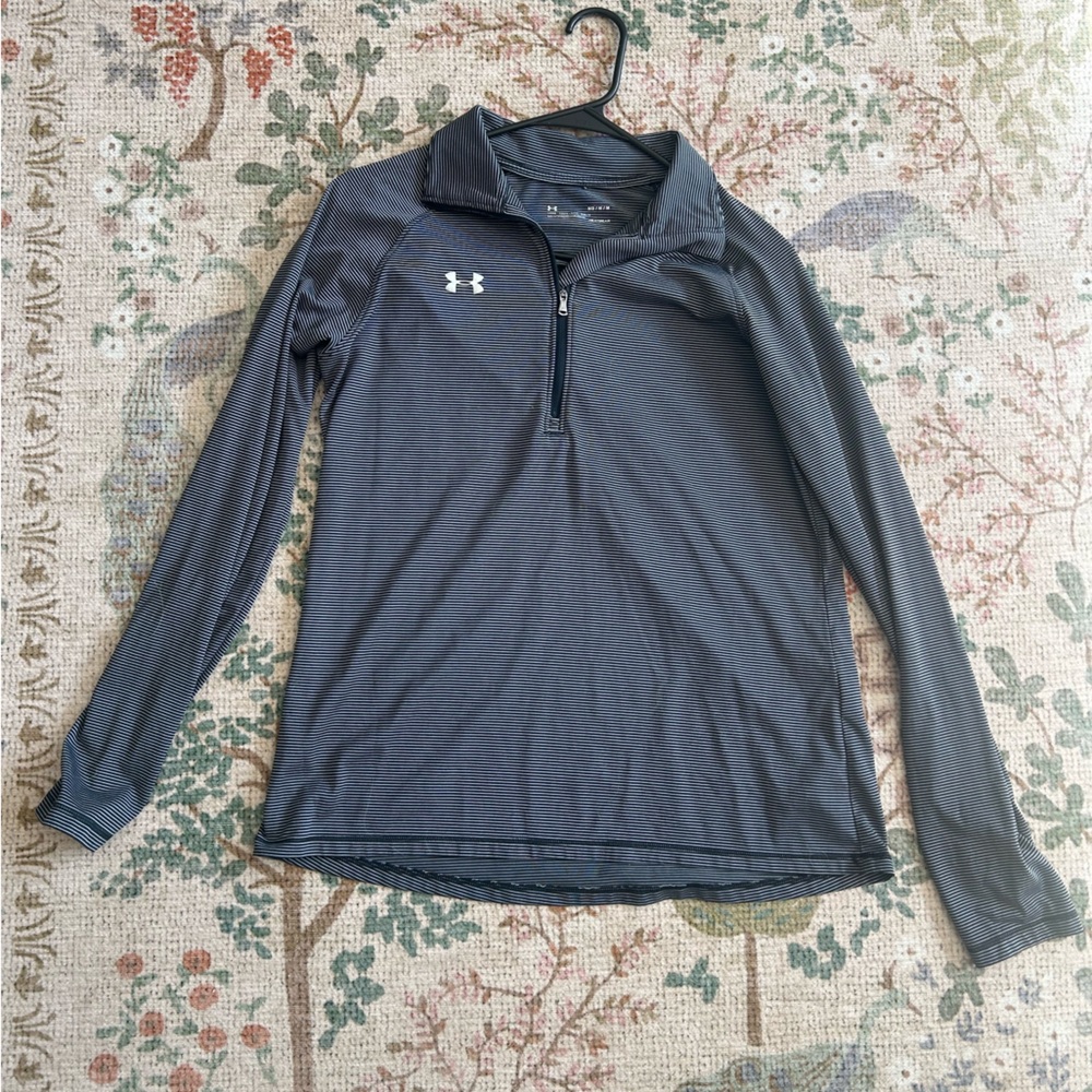 Under Armour Black and White Striped Jacket